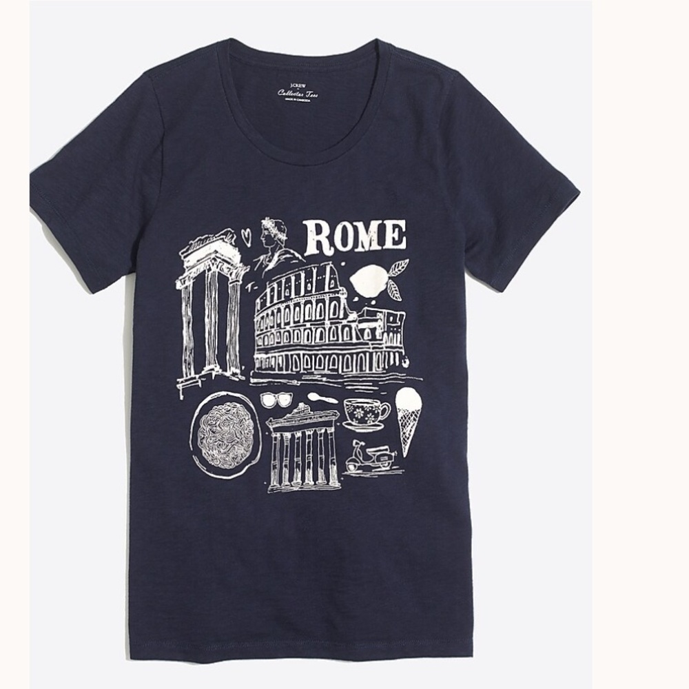 J. Crew Dark Blue Tee